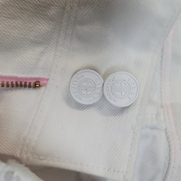 EUC White Lilly Pulitzer Worth Straight Jeans - Picture 3 of 5